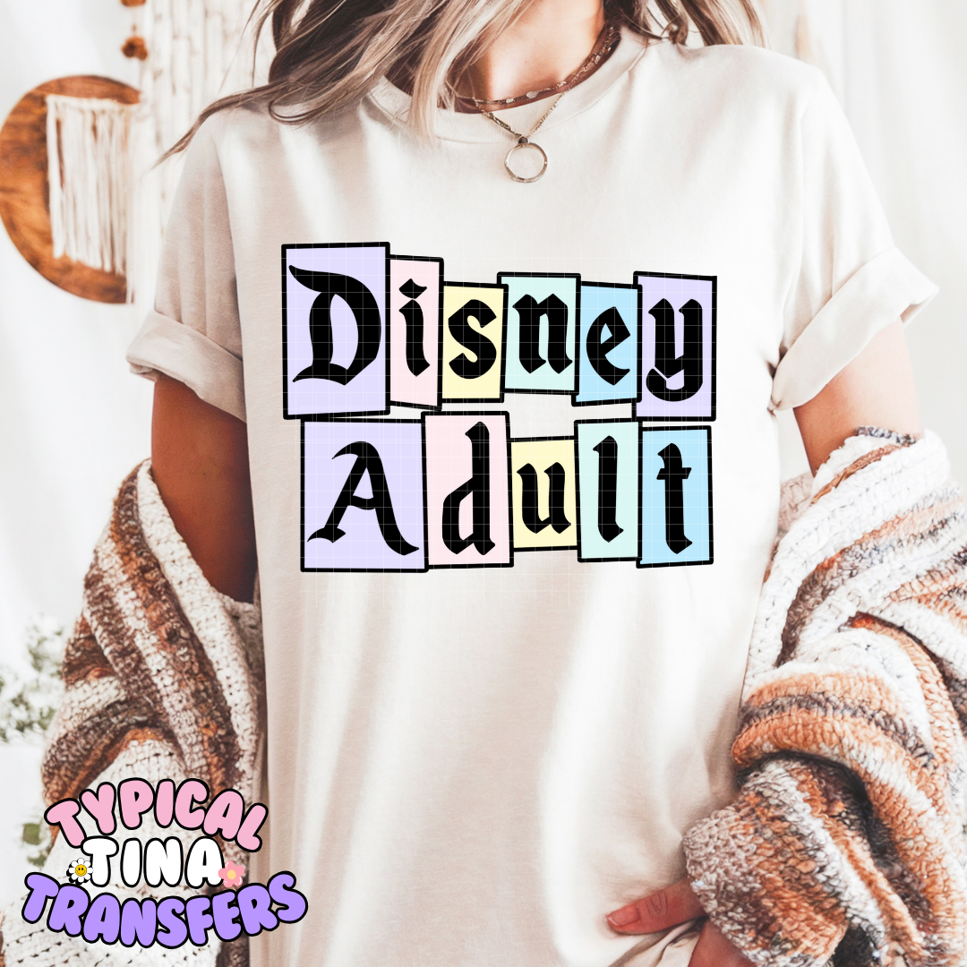 Dizney Adult | Adult 11" DTF Screen Print | POD