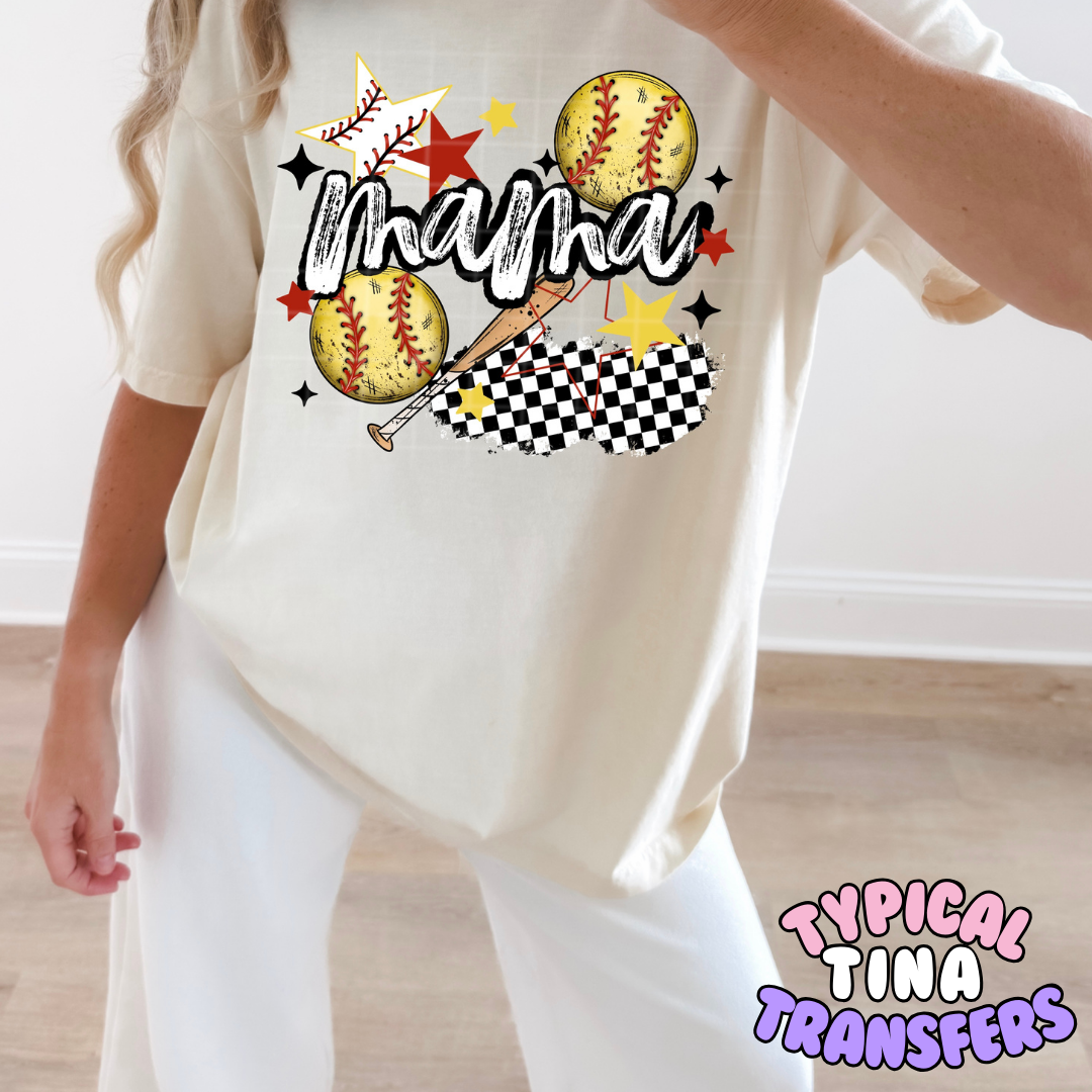 Mama Softball | DTF Transfers | POD