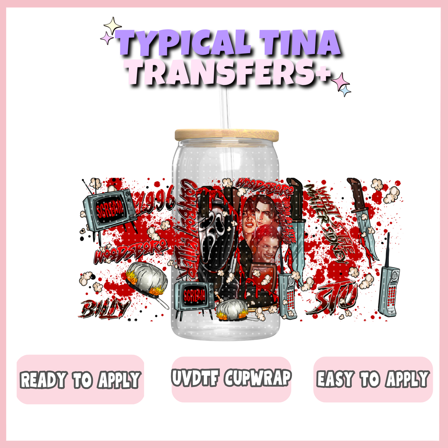 UVDTF #1234 | 16oz UVDTF Wrap | POD