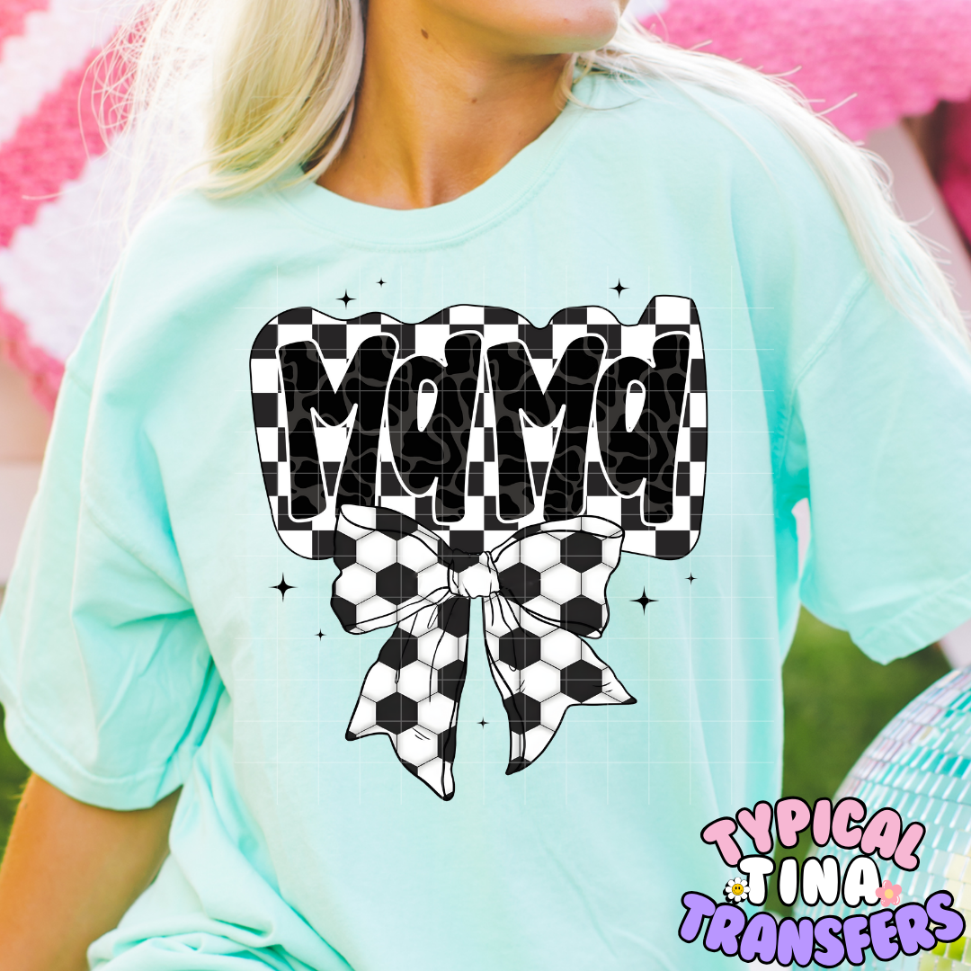 Checkered Mama Sports | DTF Screen Print | POD - Choose design