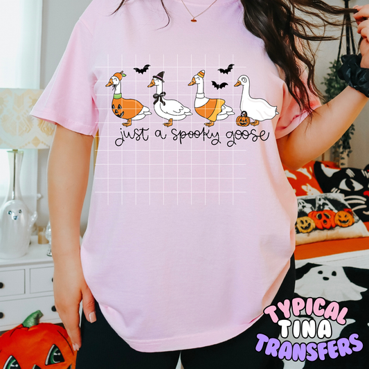 Just a Spooky Goose | DTF Transfer | 11" Adult