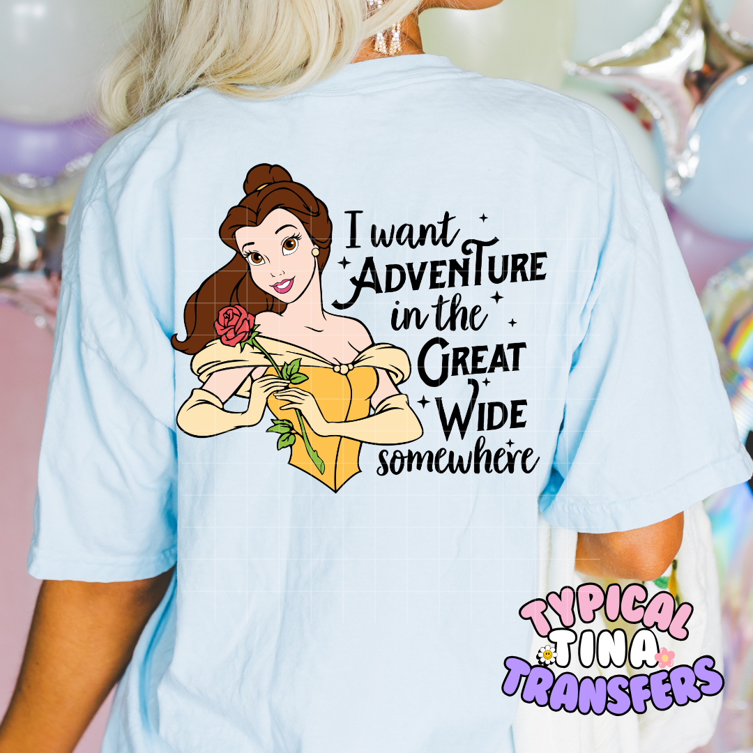Princess Phrases (choose princess) | DTF Screen Print | POD