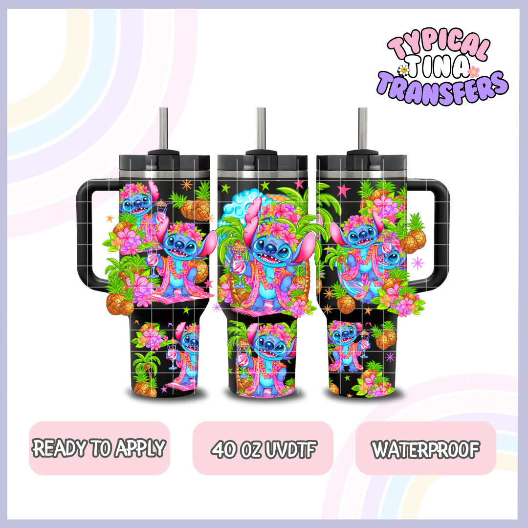 Hawaiian Alien | 40oz UVDTF Wrap | POD