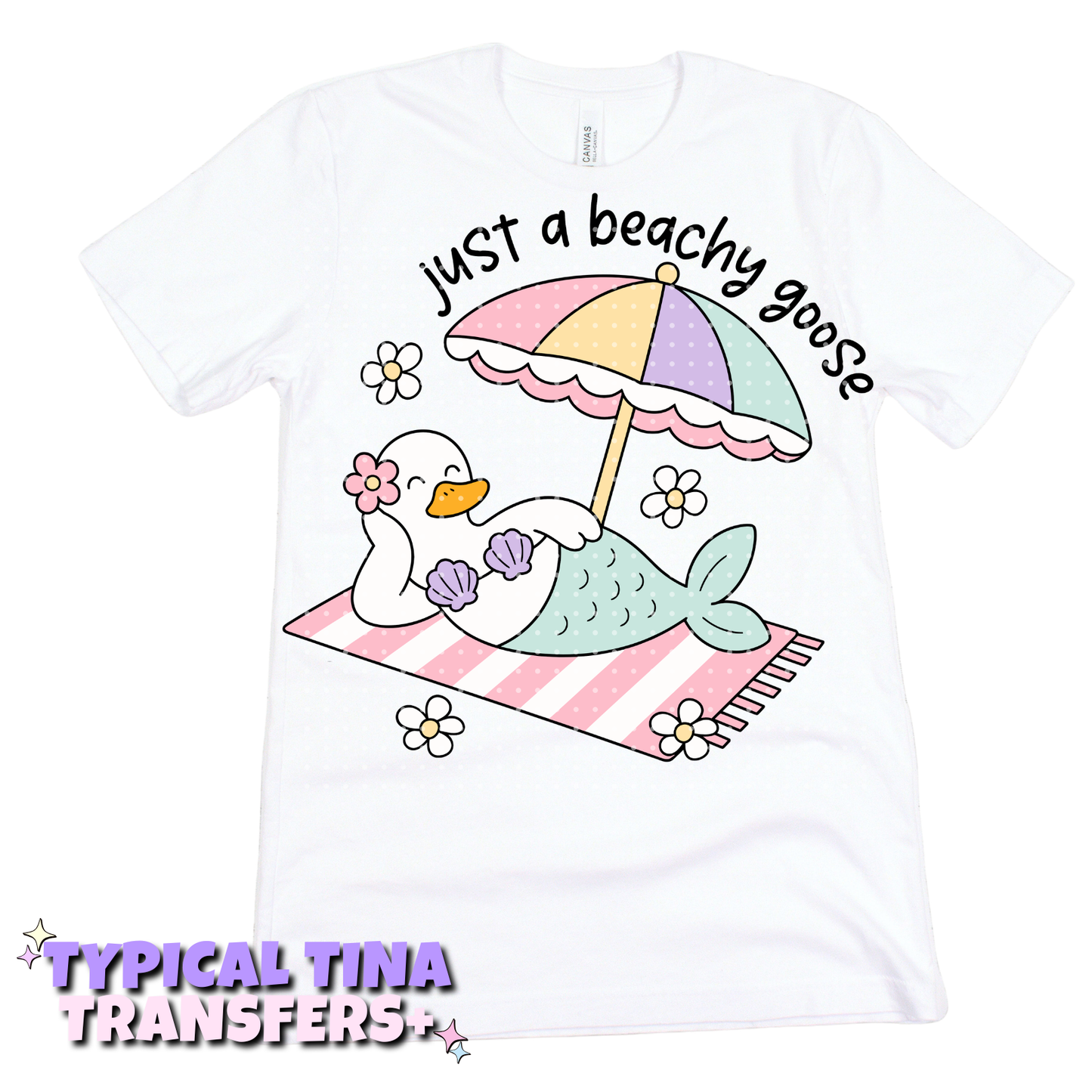 Just beachy goose | DTF Transfers | POD