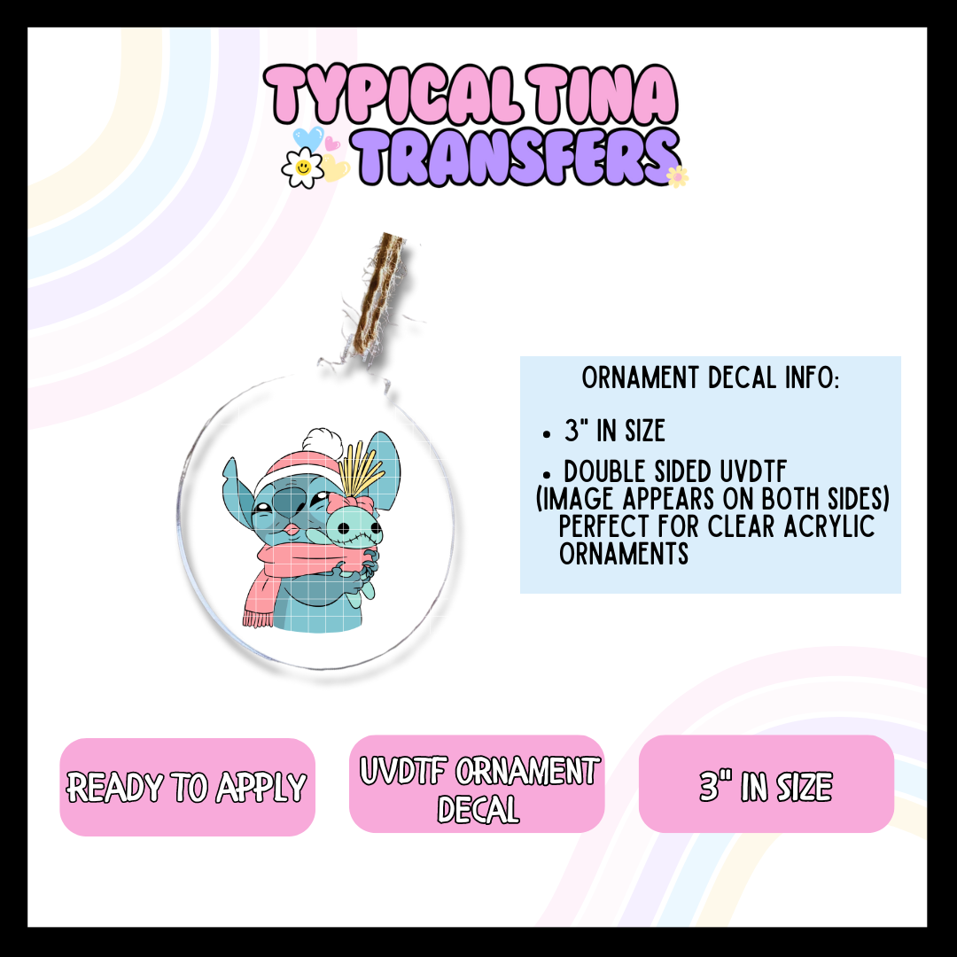 Holiday Alien Toy | 3" Ornament Decal