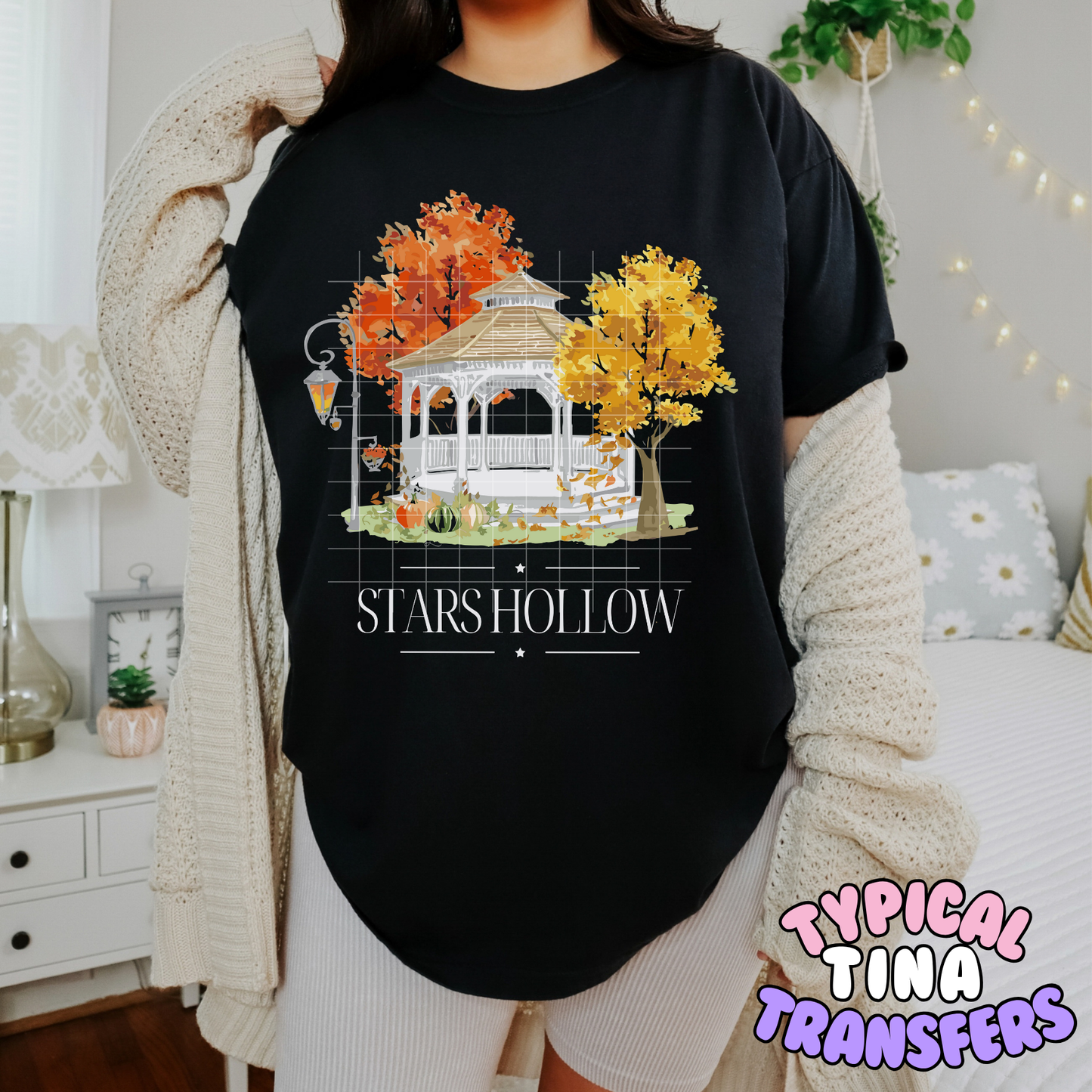 Stars Hall Fall leaves Gazebo | DTF Transfer | POD