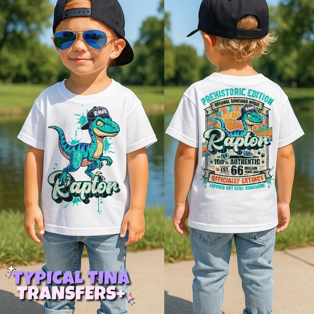 Officially extinct Raptor | DTF Transfers | POD
