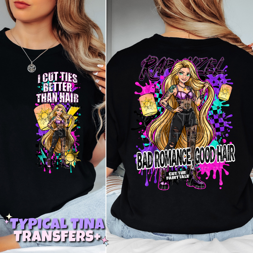 Bad Romance, good hair - Punzel | DTF Transfers | POD