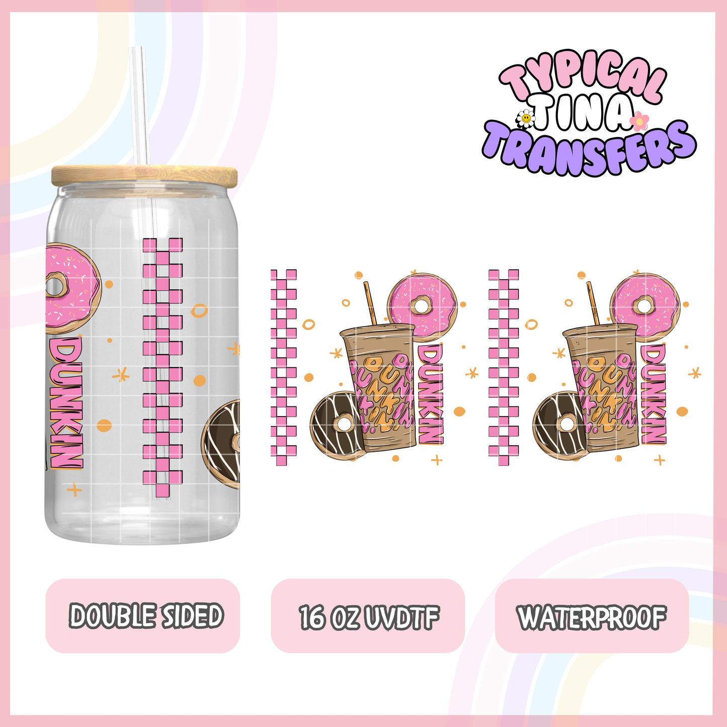 UVDTF #6423 | 16oz UVDTF Wrap | Double Sided