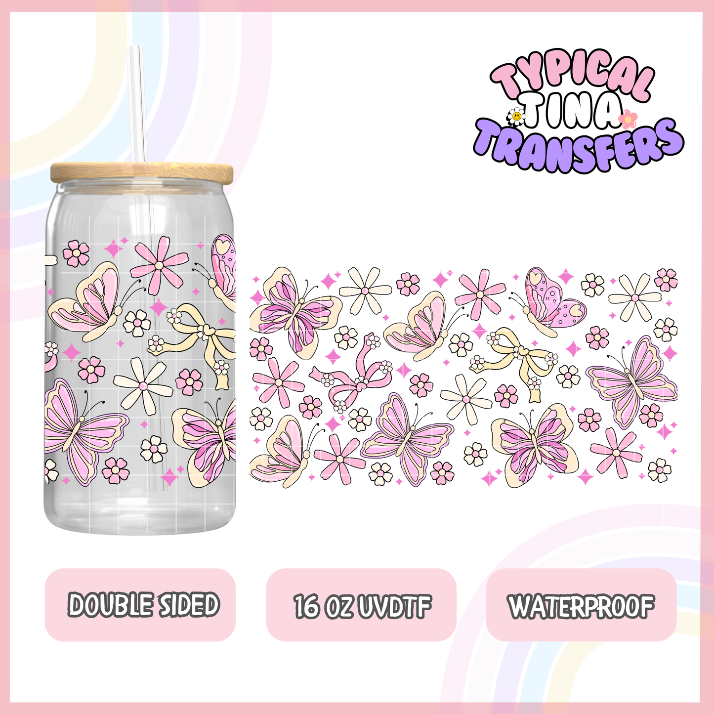 UVDTF #6373 | 16oz UVDTF Wrap | Double Sided
