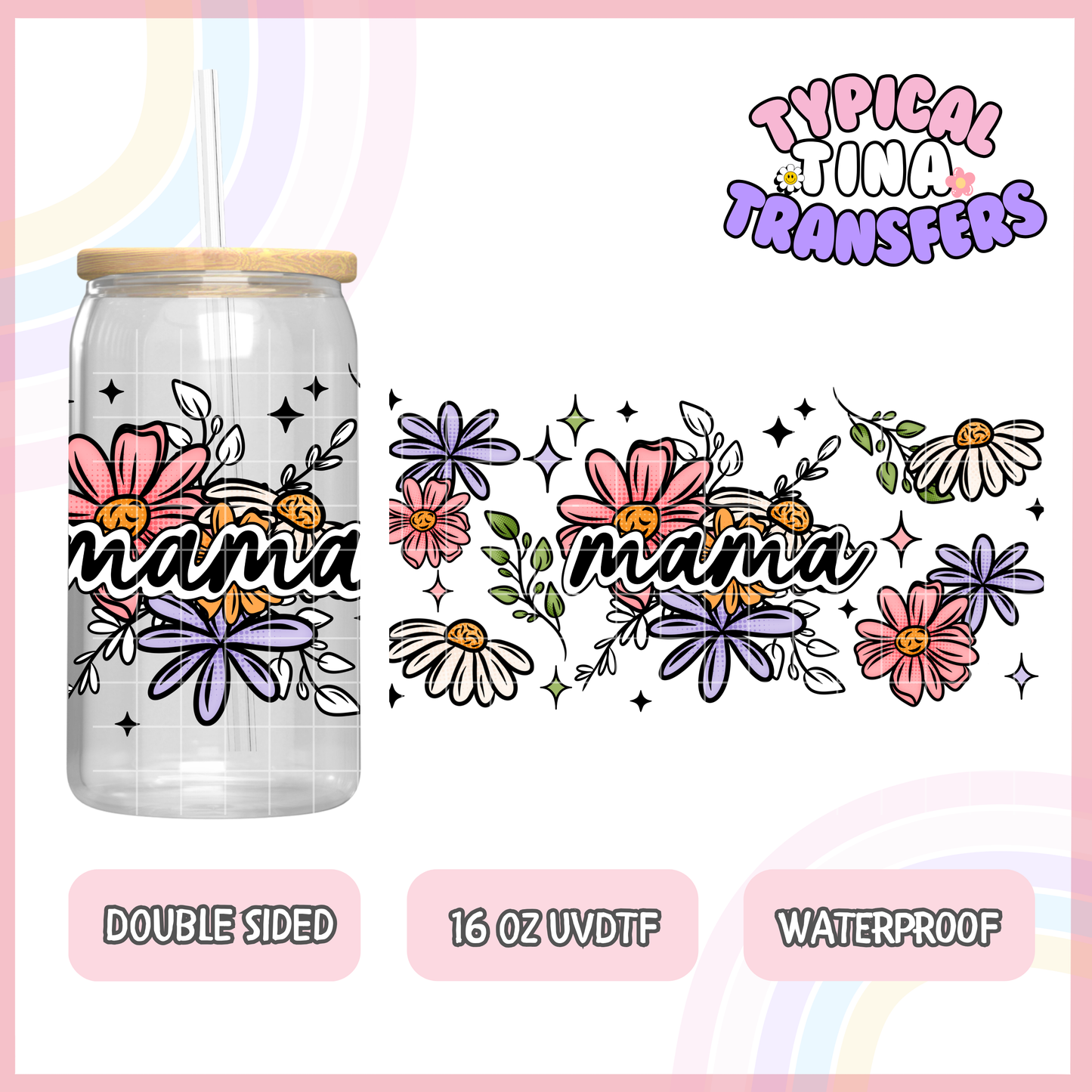UVDTF #6239 | 16oz UVDTF Wrap | Double Sided