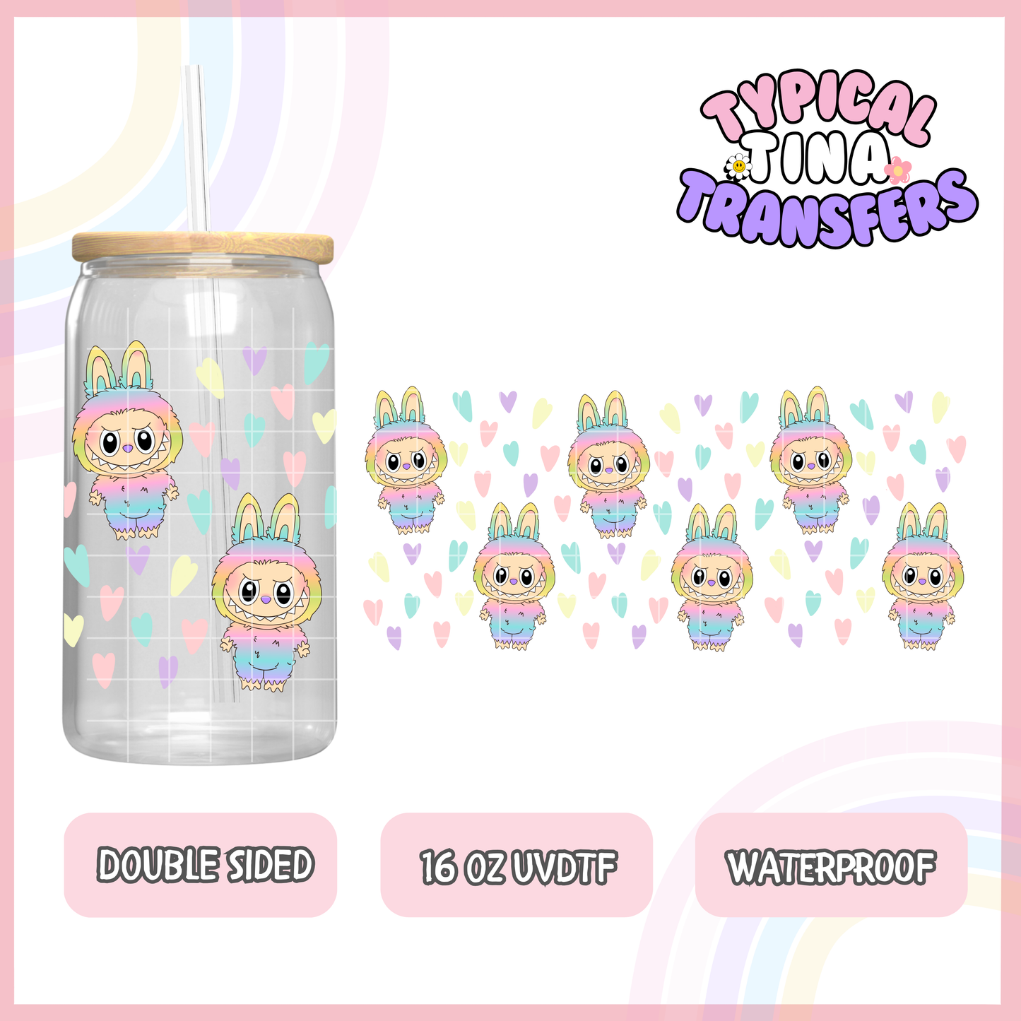 UVDTF #6510 | 16oz UVDTF Wrap | Double Sided