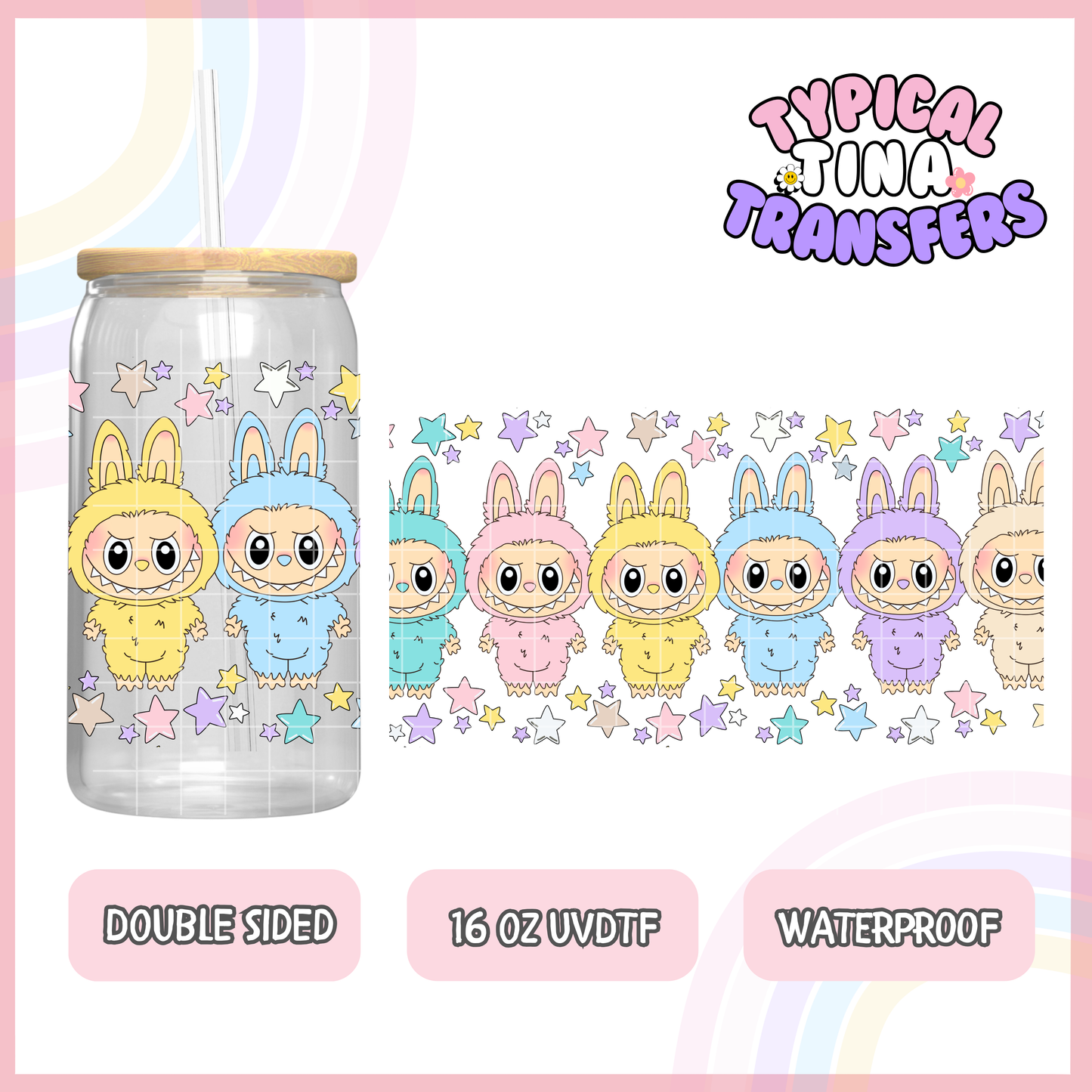 UVDTF #6528 | 16oz UVDTF Wrap | Double Sided
