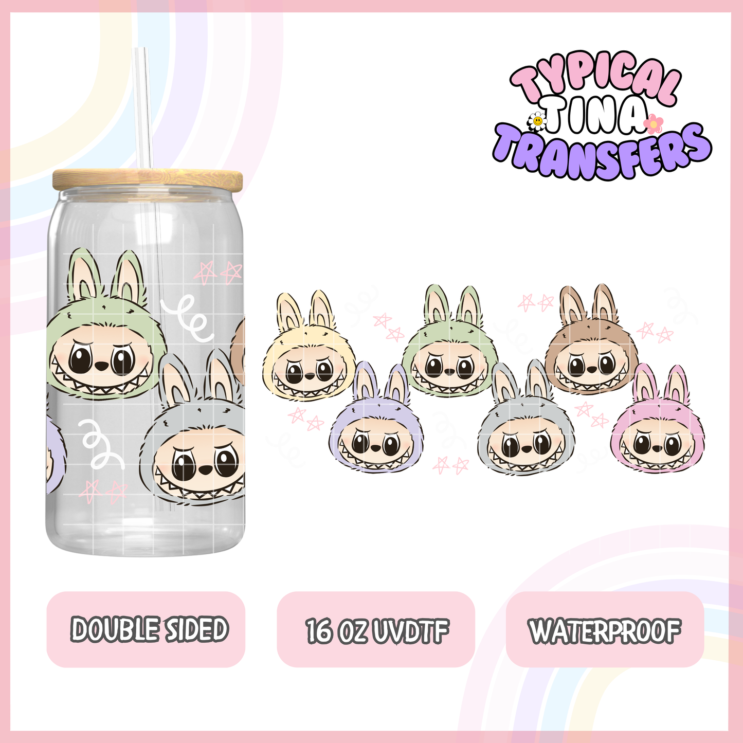 UVDTF #6527 | 16oz UVDTF Wrap | Double Sided