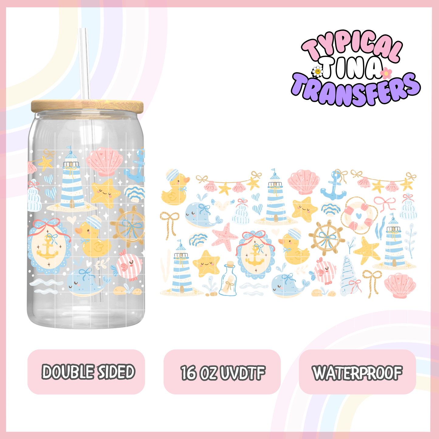 UVDTF #7137 | 16oz UVDTF Wrap | Double Sided