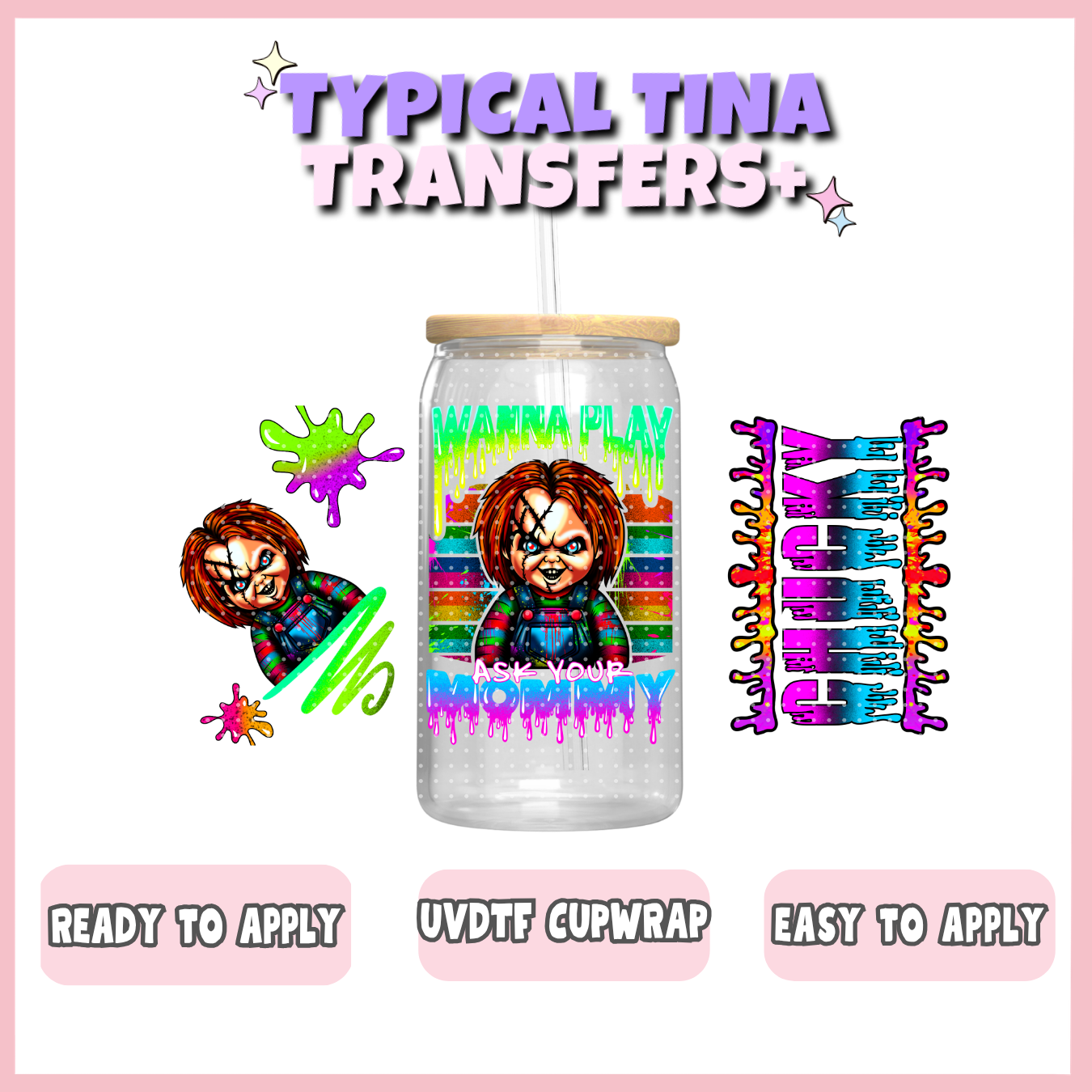 UVDTF #7717 | 16oz UVDTF Wrap | POD