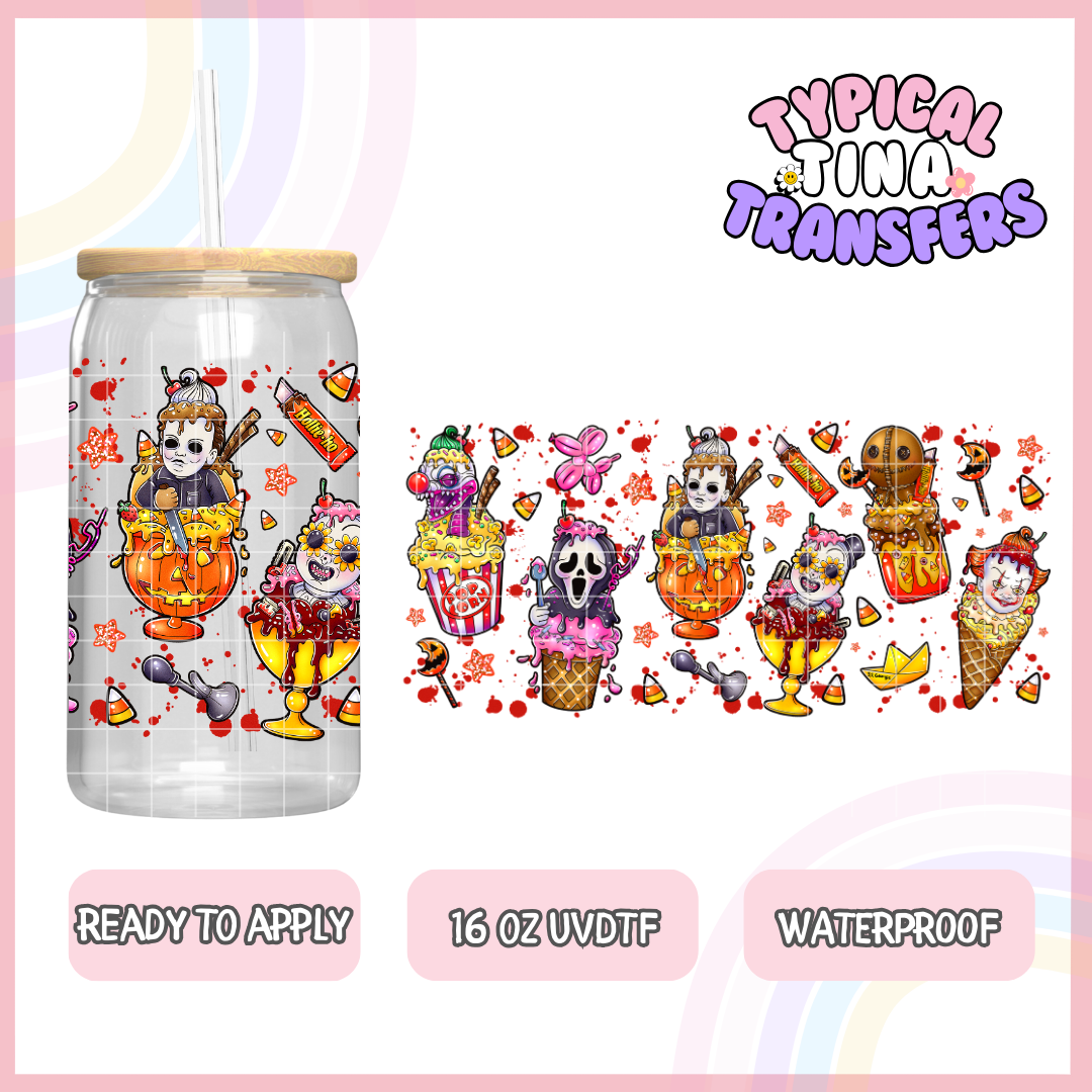 UVDTF Entire Ice Cream Set 10 designs | 16oz UVDTF Wrap | POD