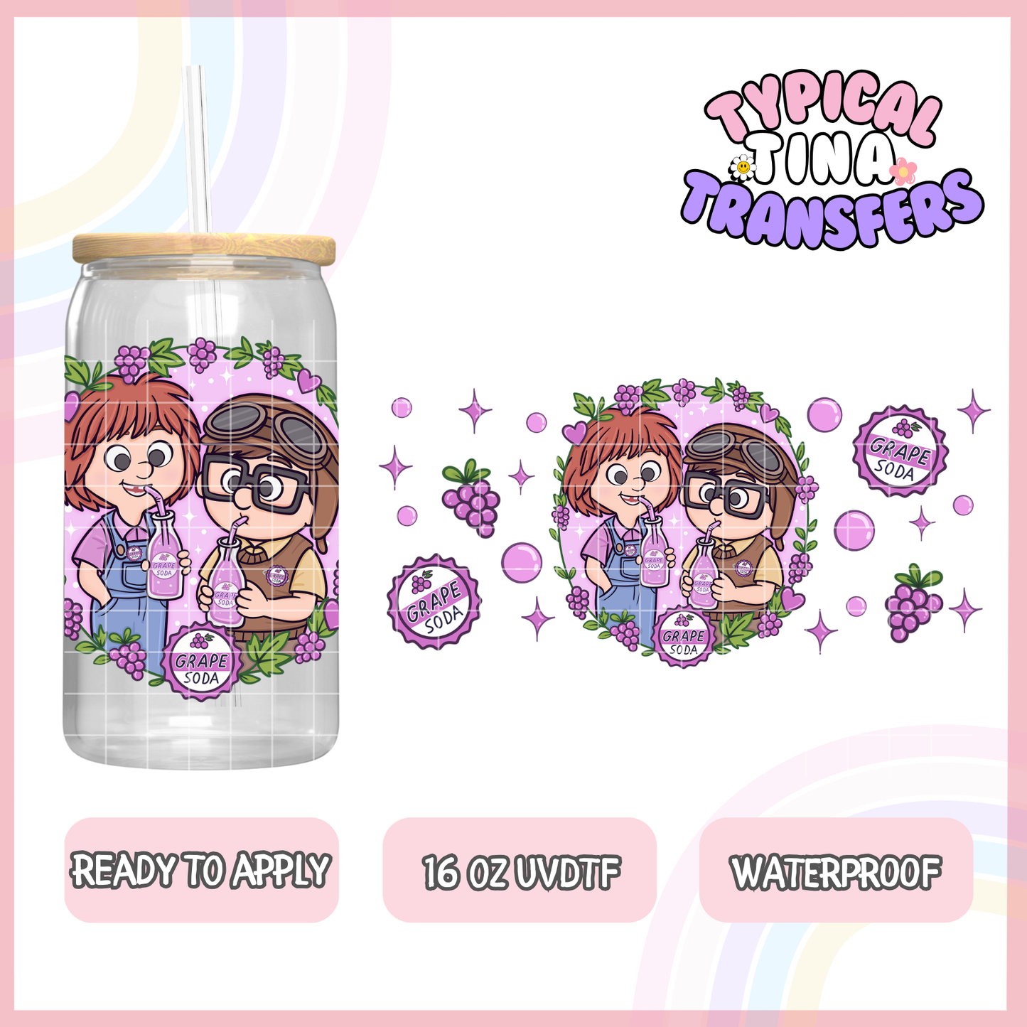 UVDTF #7837 | 16oz UVDTF Wrap | RTS