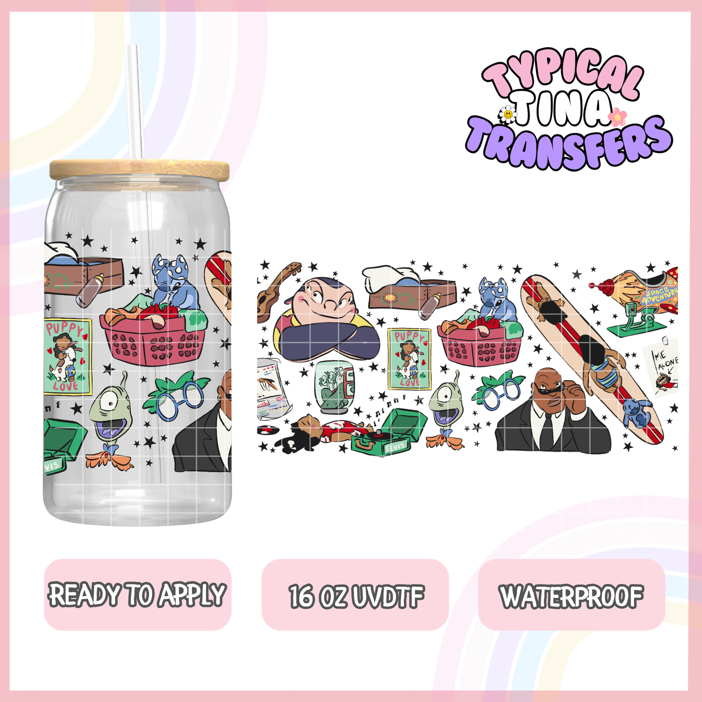 UVDTF #7879 | 16oz UVDTF Wrap | POD
