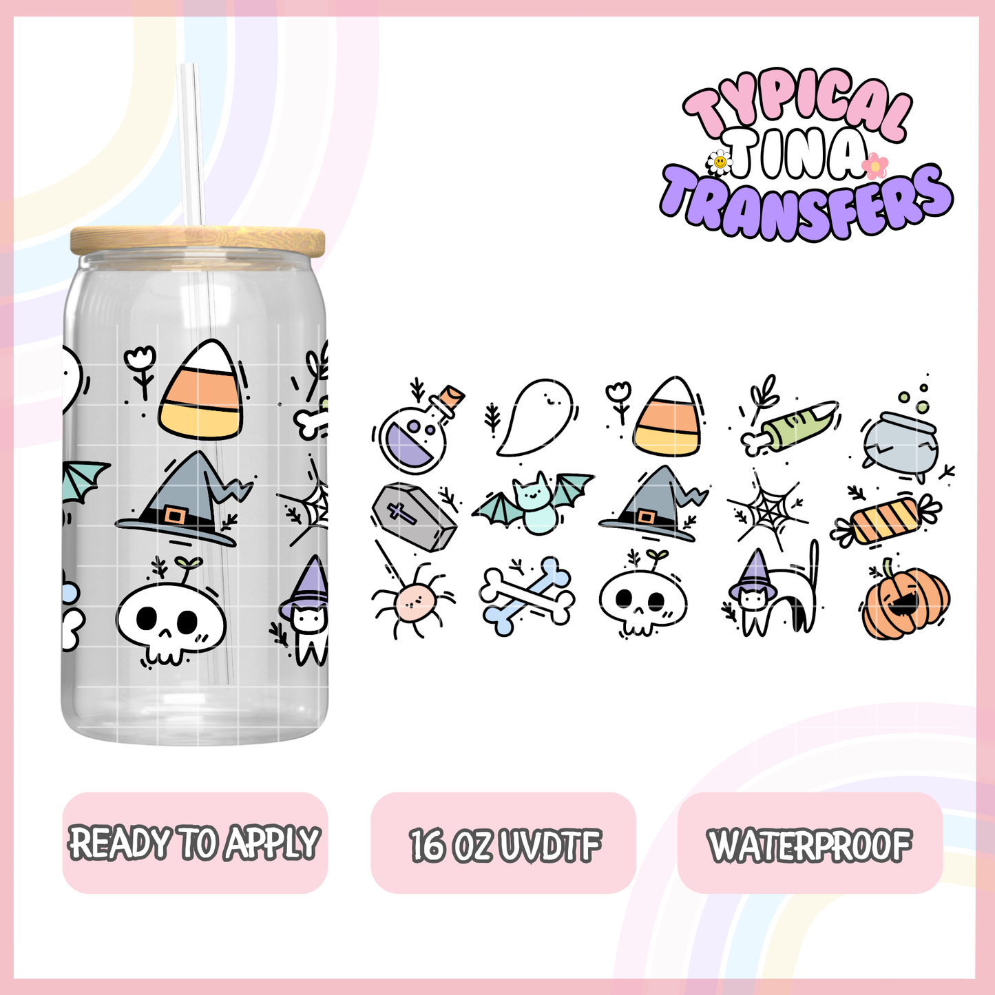 UVDTF #7923 | 16oz UVDTF Wrap | POD