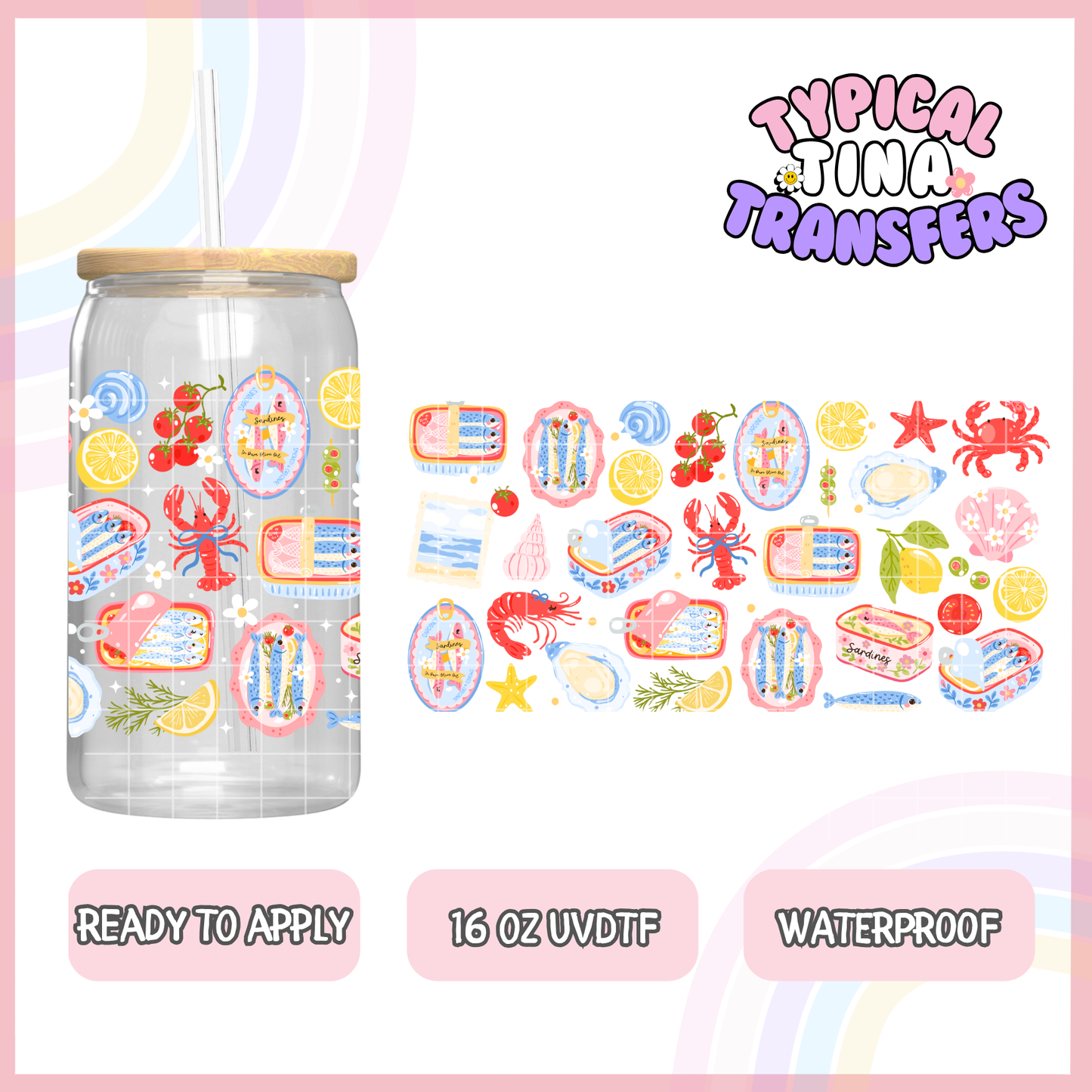UVDTF #7968 | 16oz UVDTF Wrap | POD