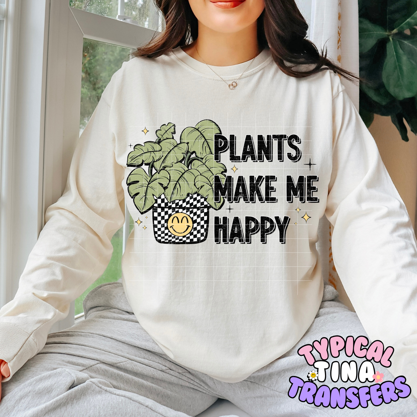 Plants make me happy | DTF Transfer | POD
