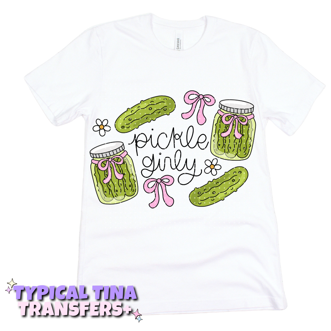 Pickle Girly coquette with bows | DTF Transfers | POD