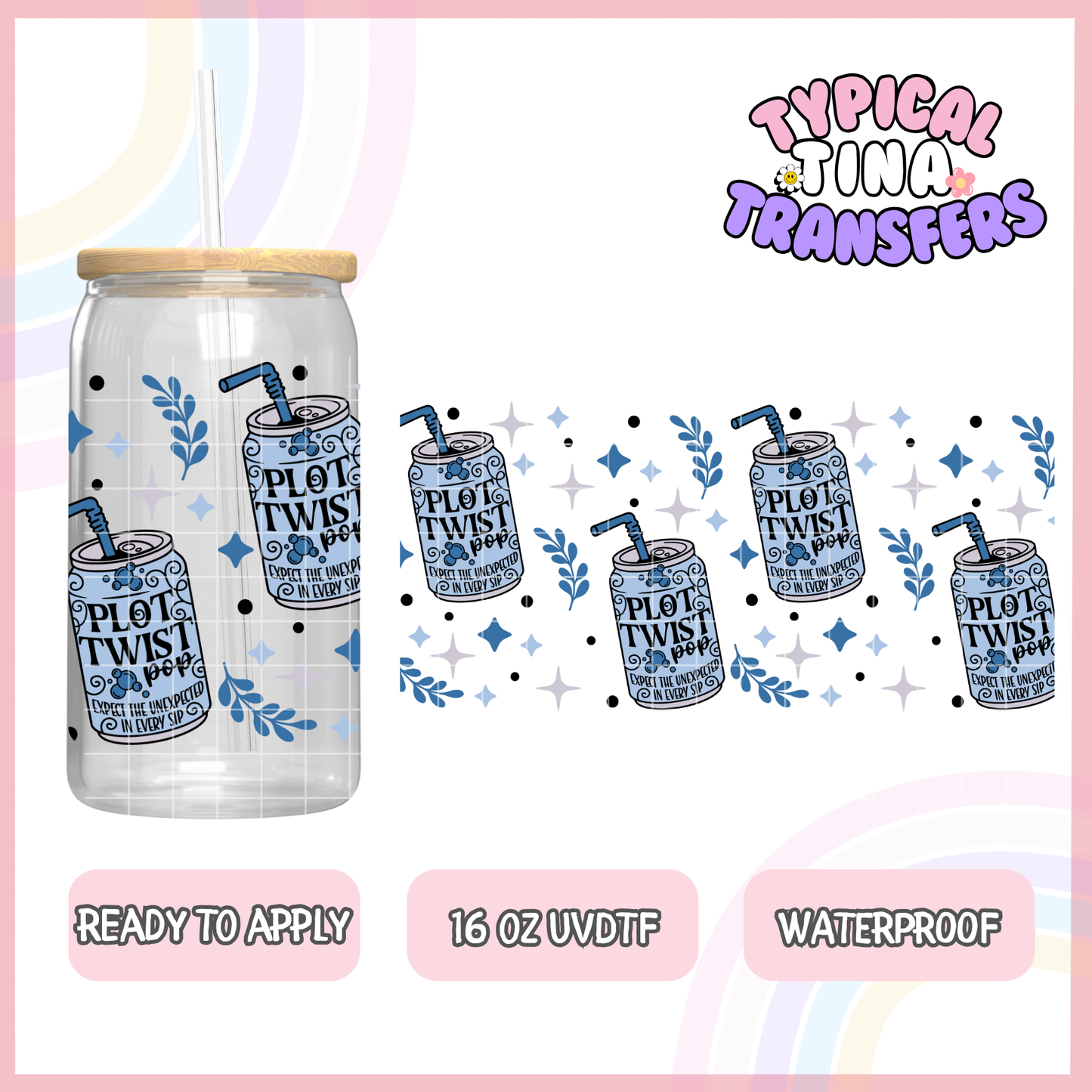 UVDTF #8001 | 16oz UVDTF Wrap | POD