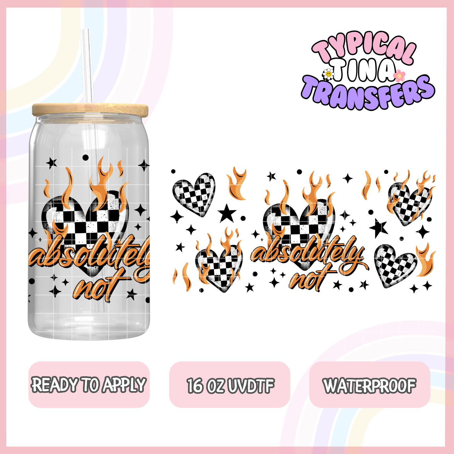 UVDTF #8037 | 16oz UVDTF Wrap | POD