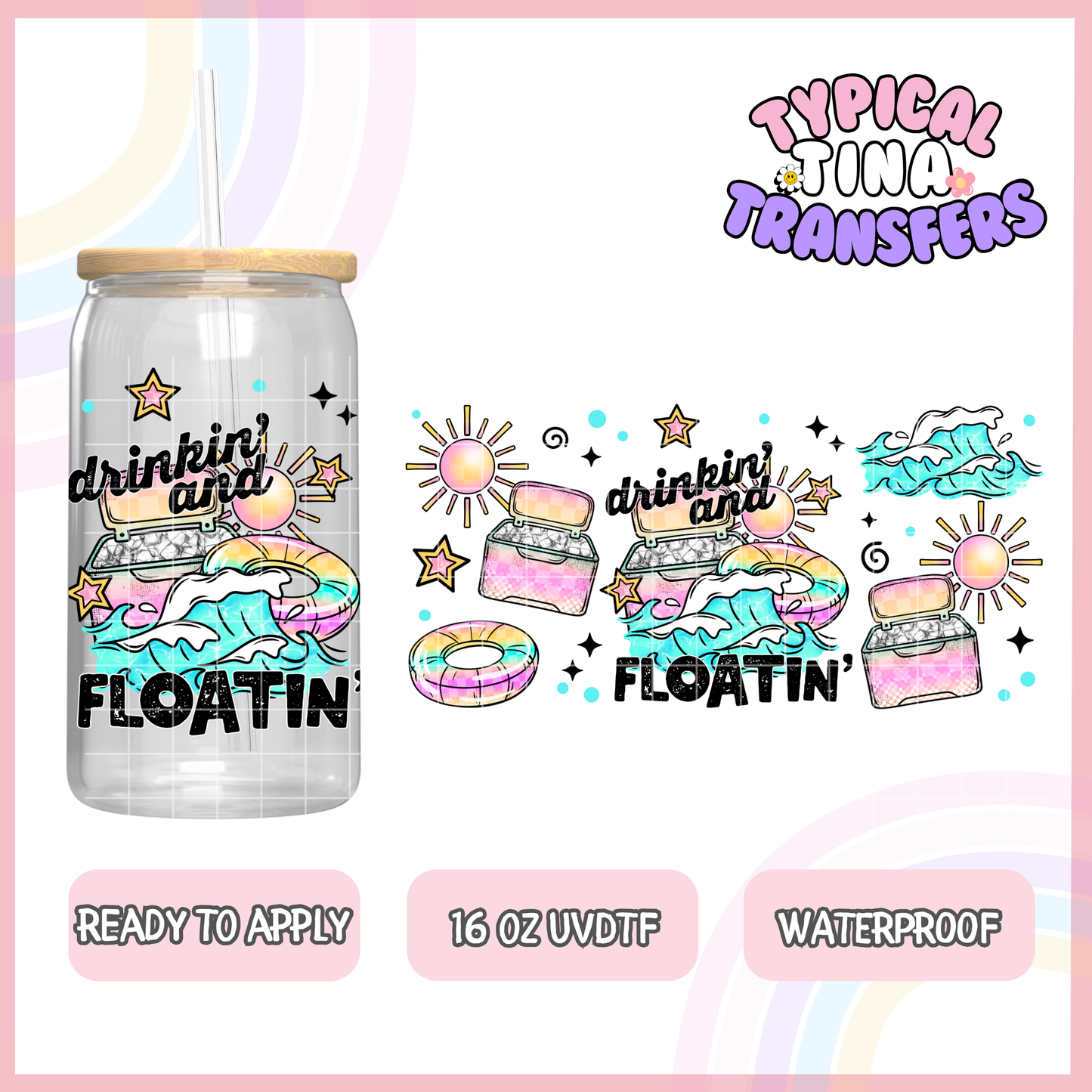 UVDTF #8041 | 16oz UVDTF Wrap | POD