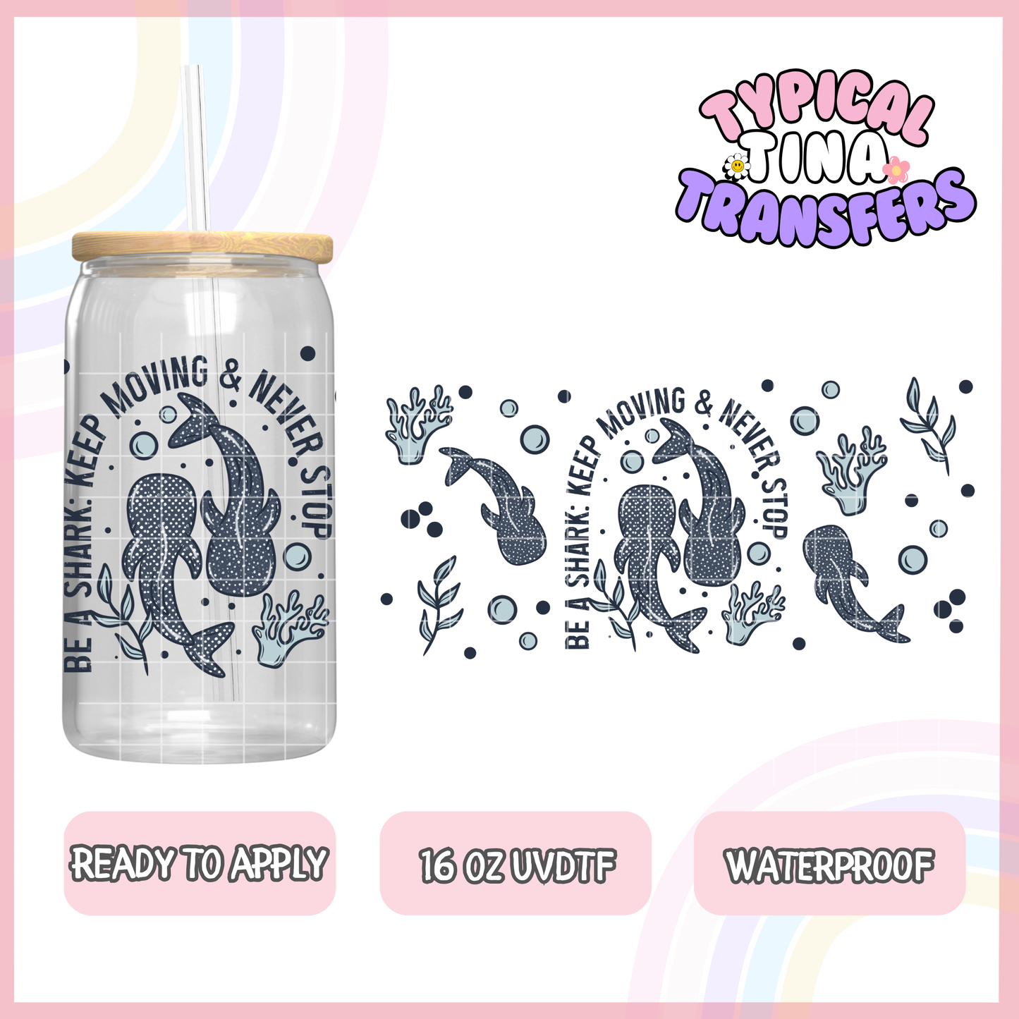 UVDTF #8051 | 16oz UVDTF Wrap | POD