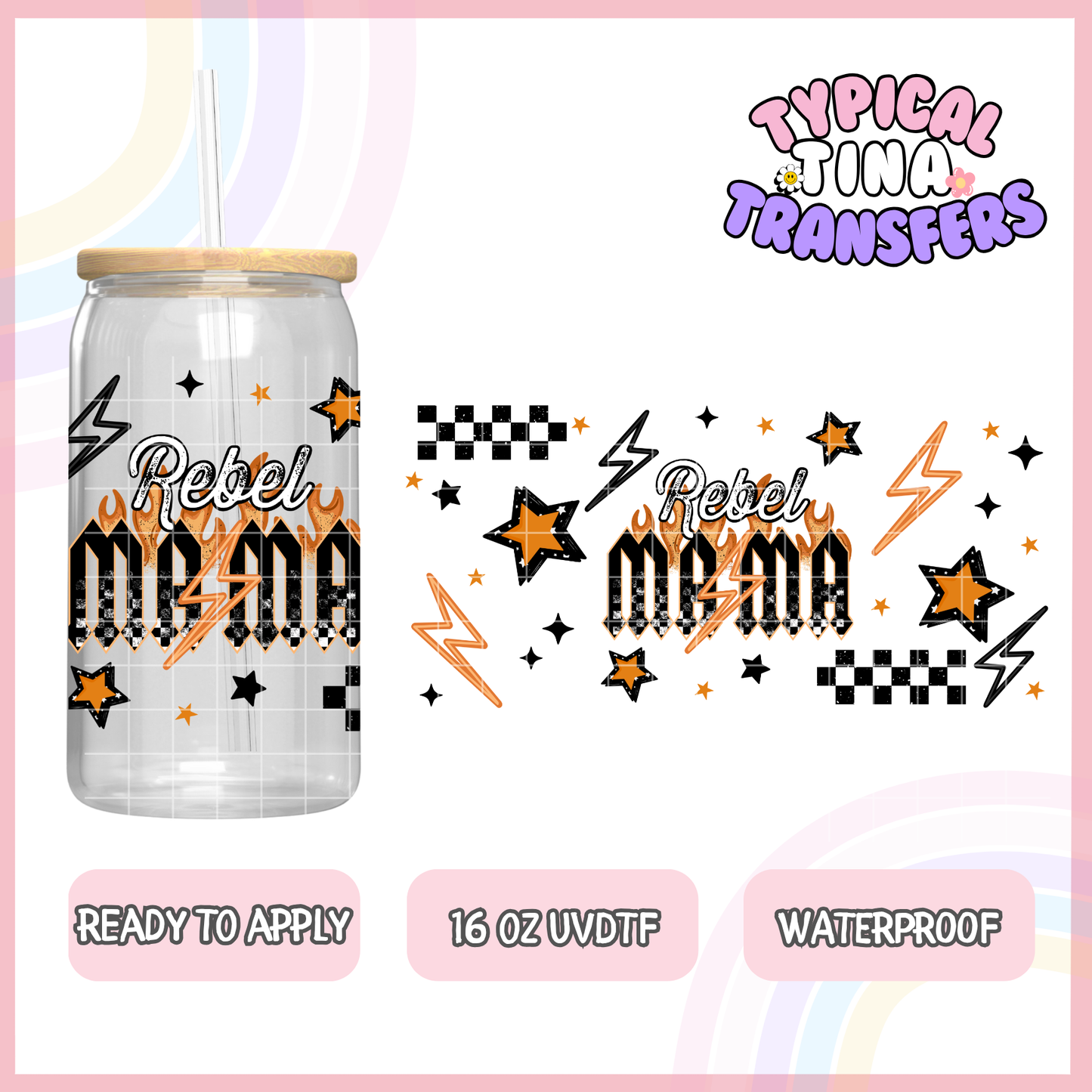 UVDTF #8079 | 16oz UVDTF Wrap | POD