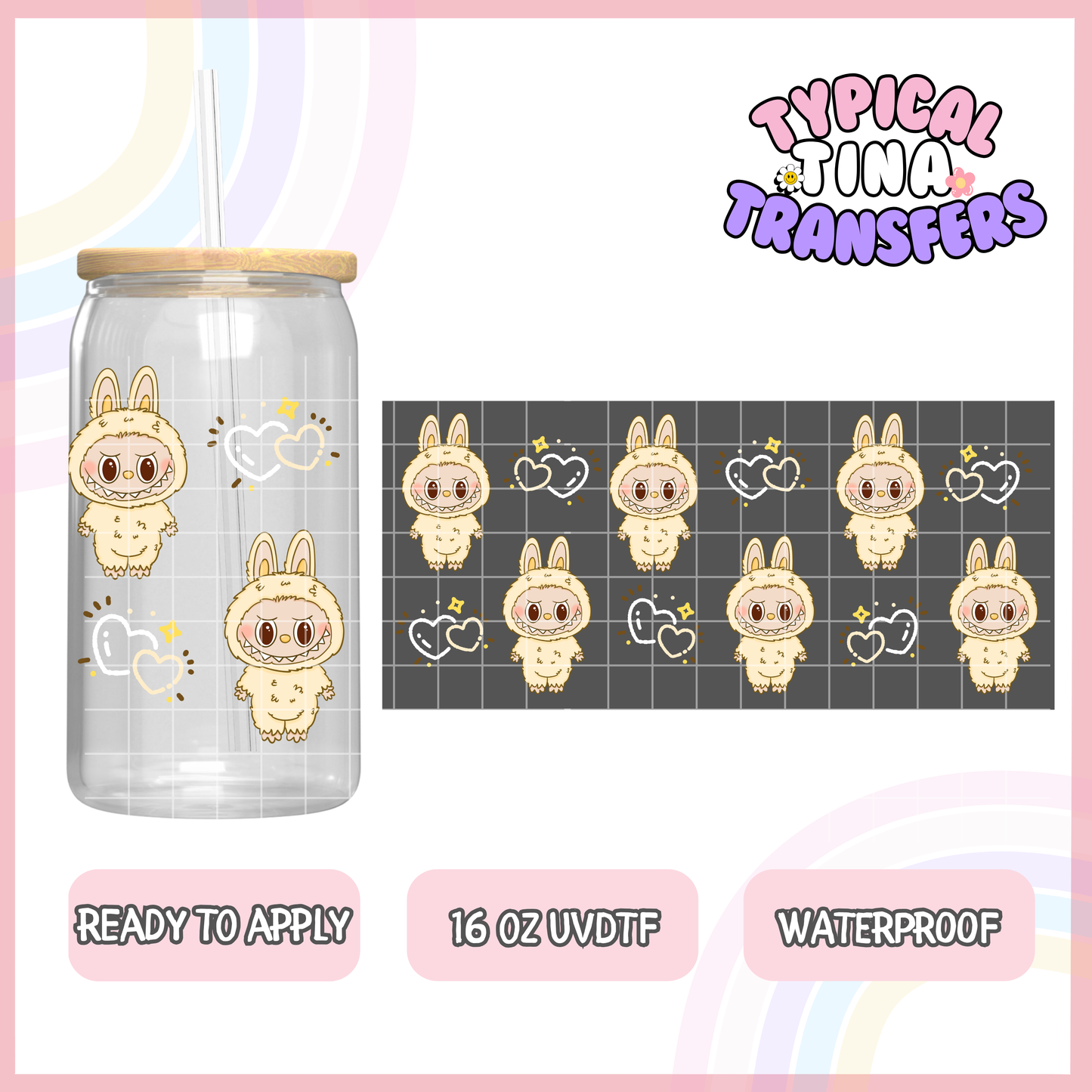 UVDTF #8080-8092 | 16oz UVDTF Wrap | POD