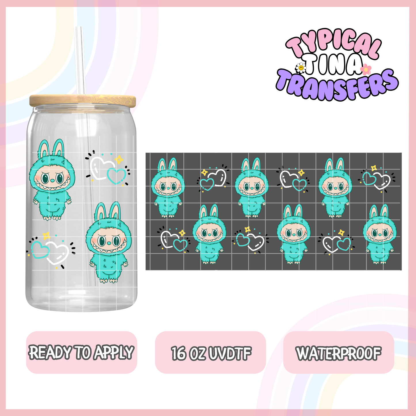 UVDTF #8080-8092 | 16oz UVDTF Wrap | POD
