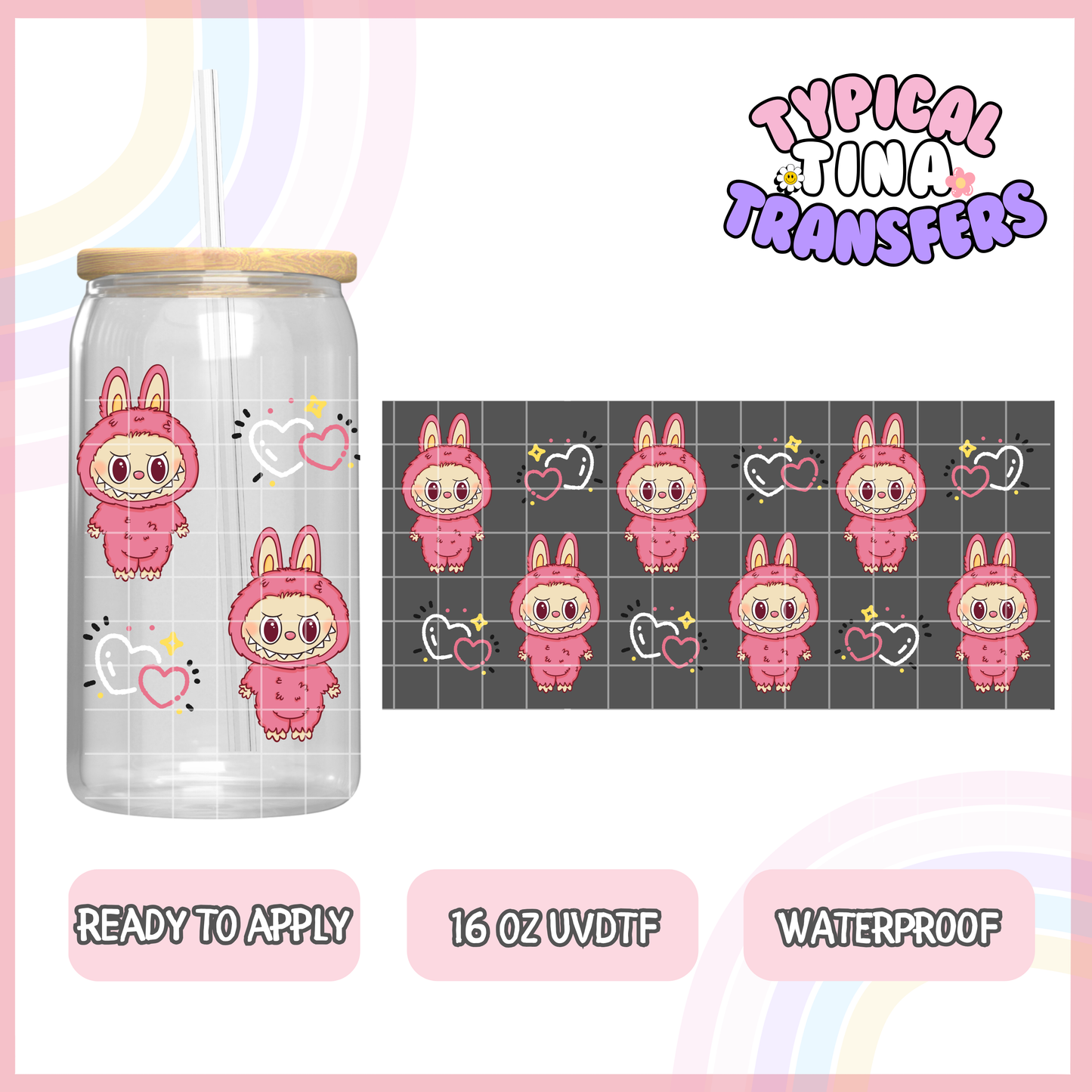 UVDTF #8080-8092 | 16oz UVDTF Wrap | POD