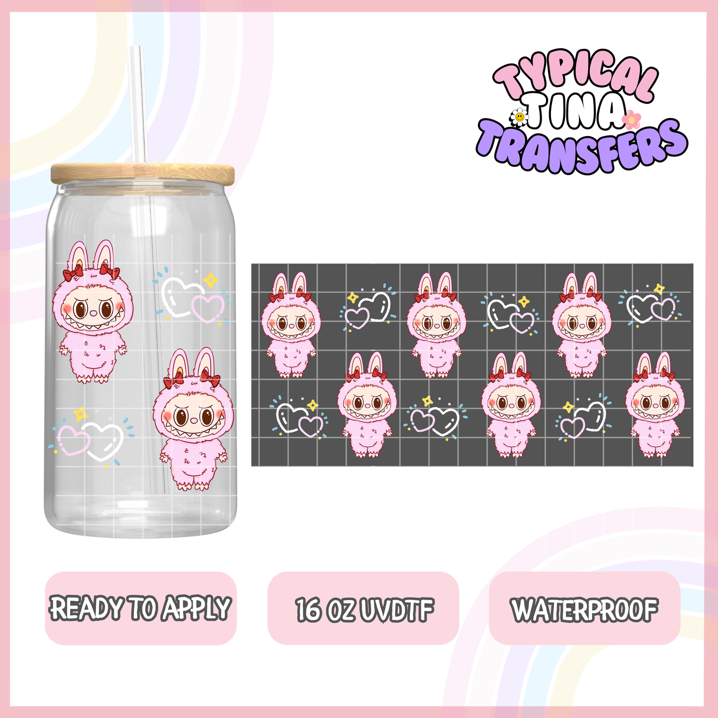 UVDTF #8080-8092 | 16oz UVDTF Wrap | POD