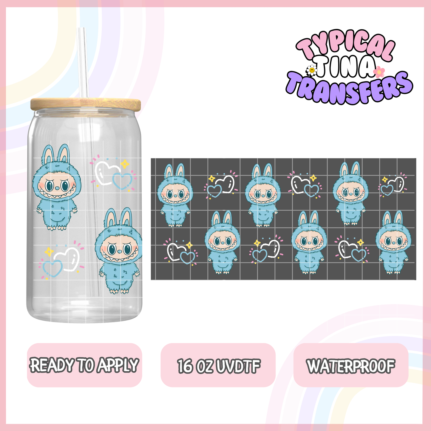 UVDTF #8080-8092 | 16oz UVDTF Wrap | POD