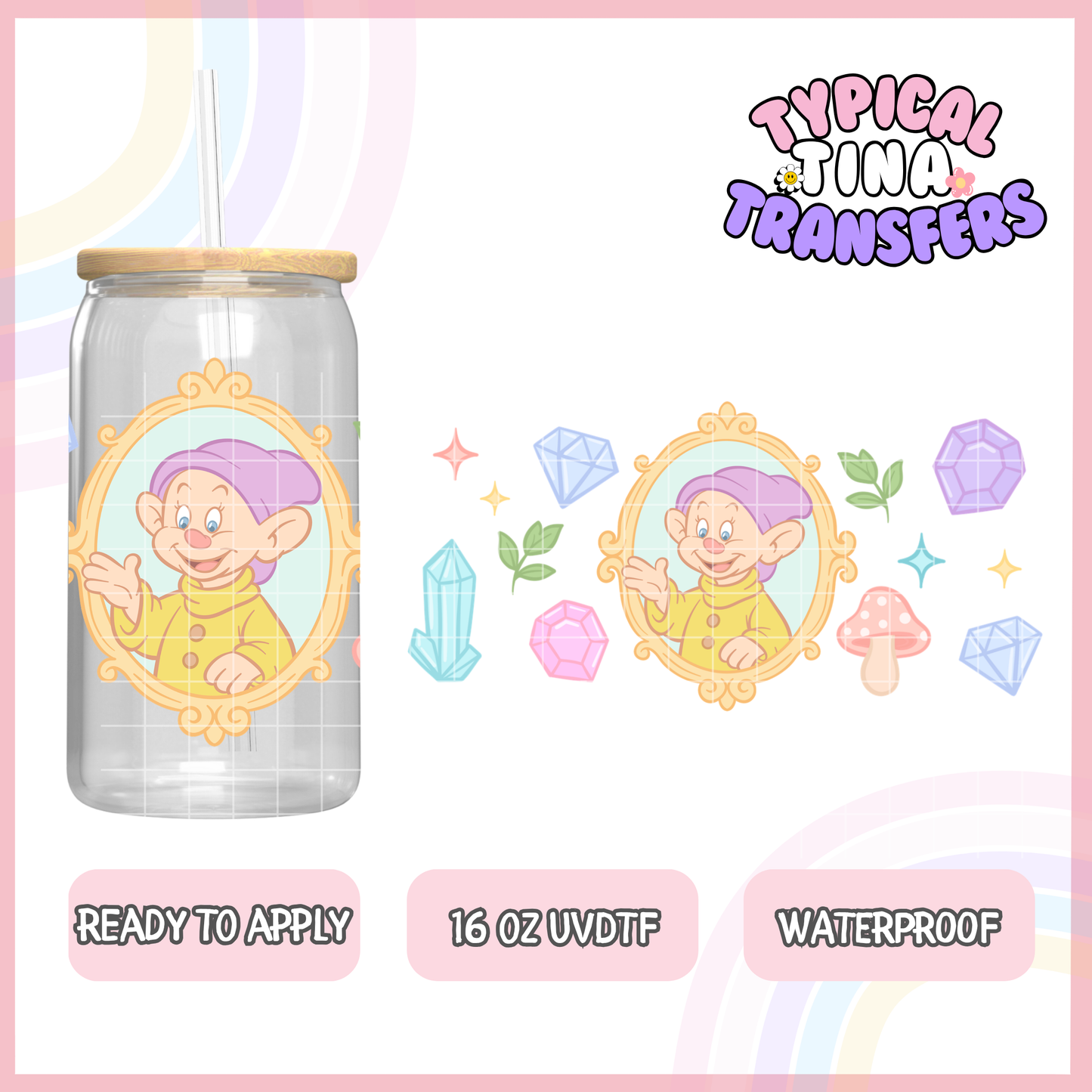UVDTF #8102 | 16oz UVDTF Wrap | POD
