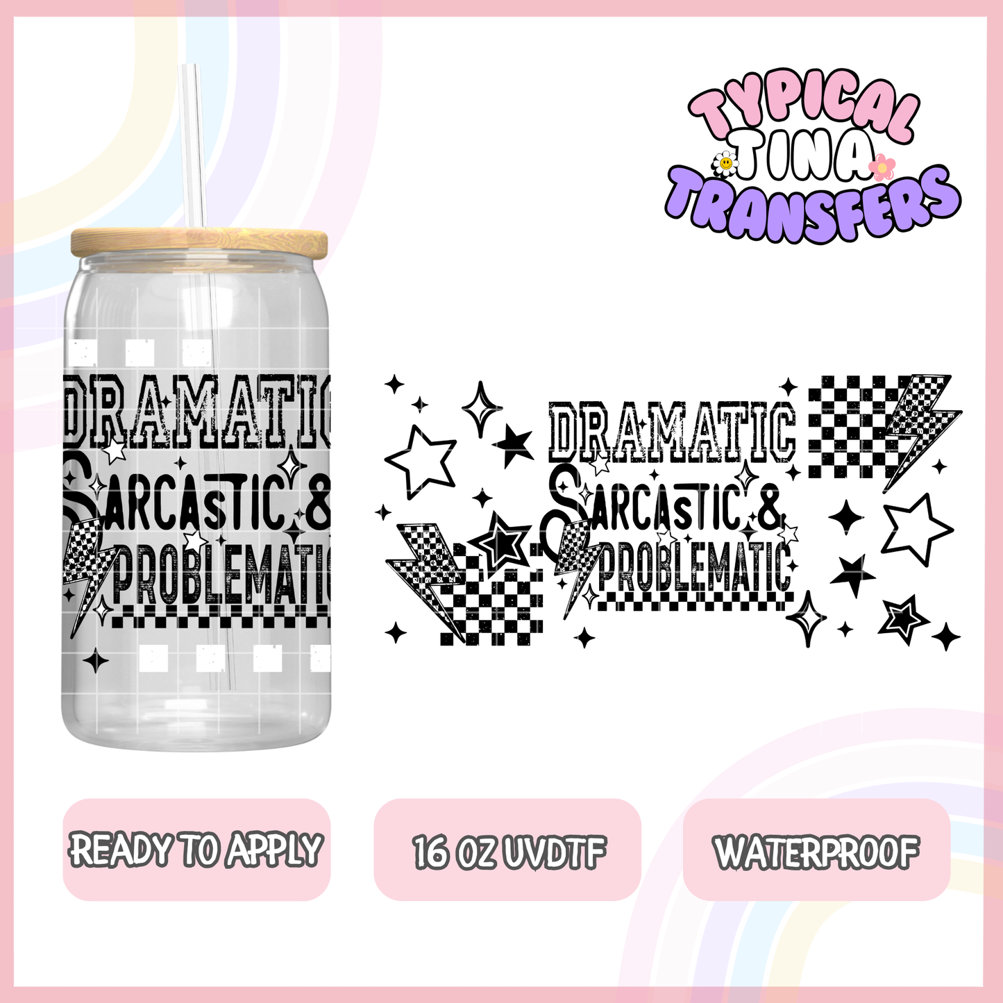 UVDTF #8125 | 16oz UVDTF Wrap | POD