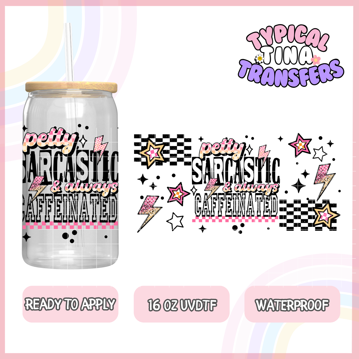 UVDTF #8127 | 16oz UVDTF Wrap | POD