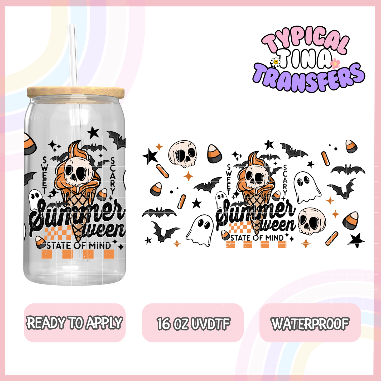 UVDTF #8128 | 16oz UVDTF Wrap | POD