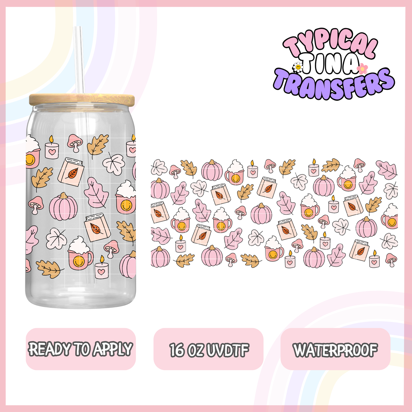 UVDTF #8716| 16oz UVDTF Wrap | POD