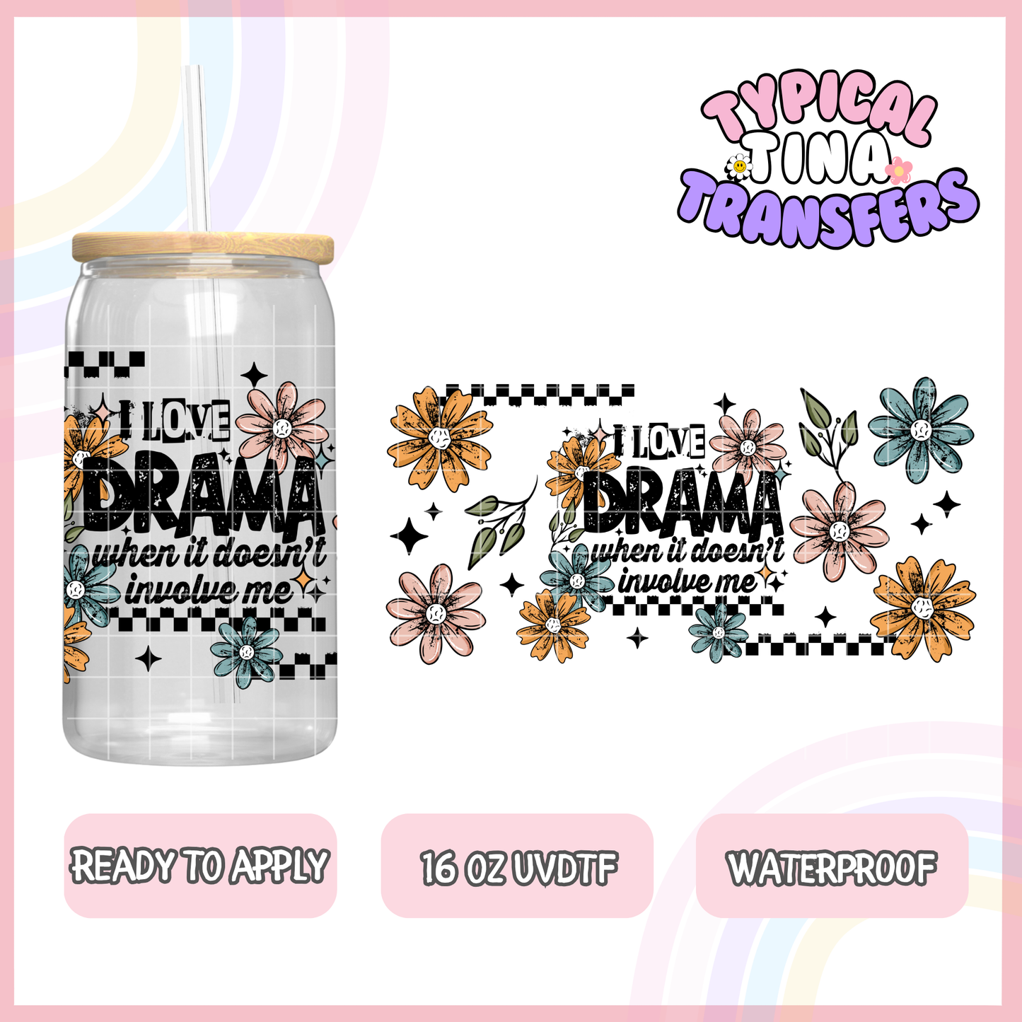 UVDTF #8177 | 16oz UVDTF Wrap | POD