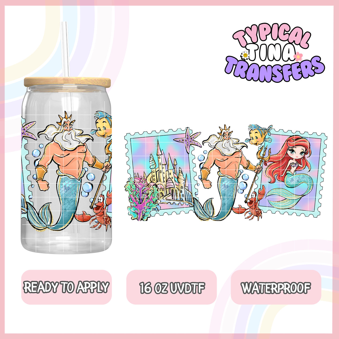 UVDTF #8235-8250 | 16oz UVDTF Wrap | POD - stamp collection