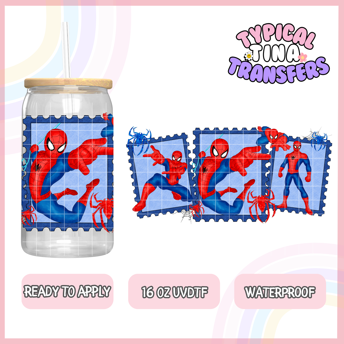 UVDTF #8235-8250 | 16oz UVDTF Wrap | POD - stamp collection
