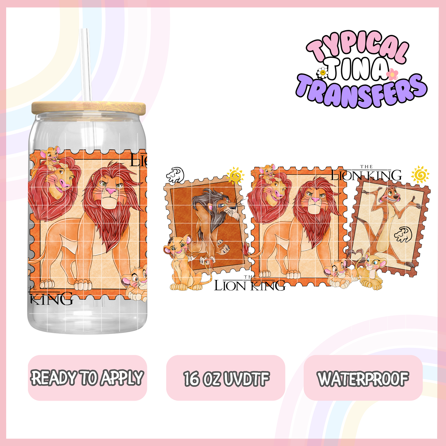 UVDTF #8251-8263 | 16oz UVDTF Wrap | POD -stamp collection