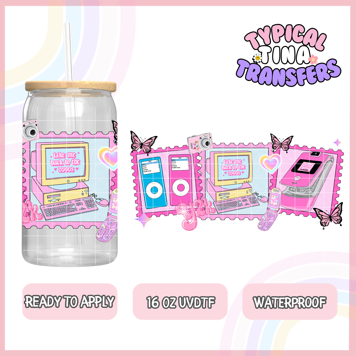 UVDTF #8251-8263 | 16oz UVDTF Wrap | POD -stamp collection