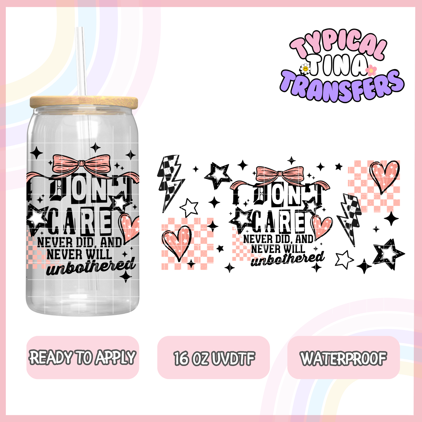 UVDTF #8313 | 16oz UVDTF Wrap | POD