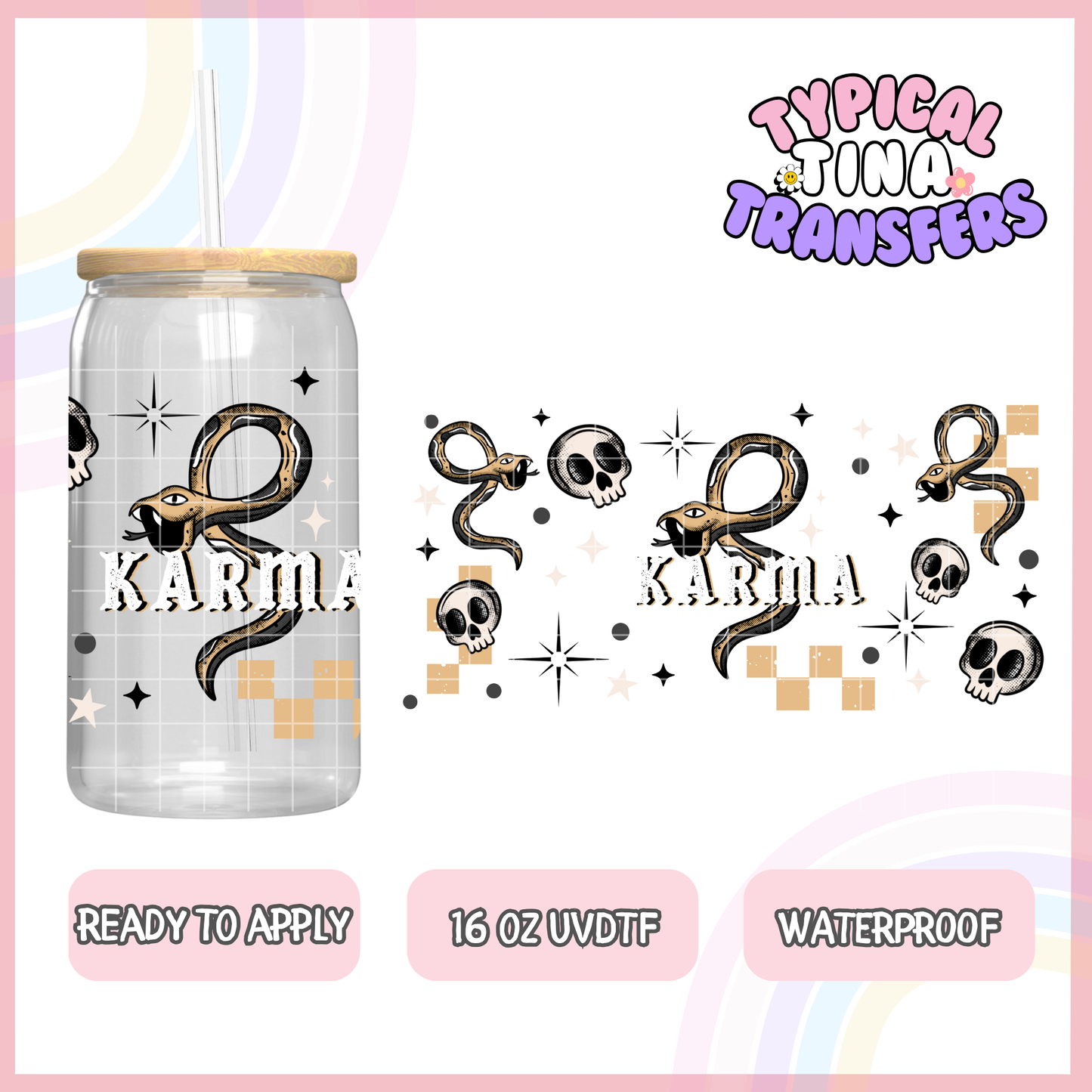 UVDTF #8316 | 16oz UVDTF Wrap | POD