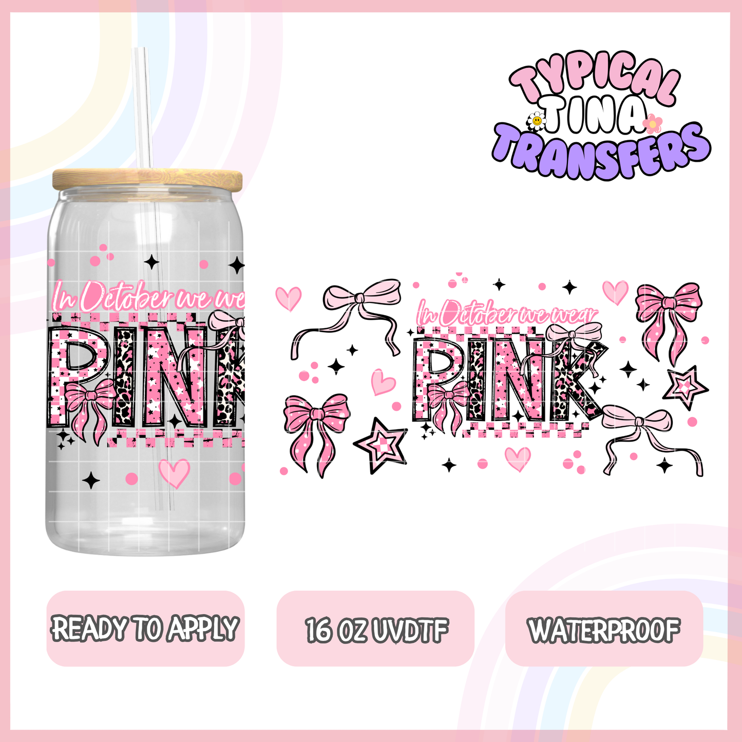 UVDTF #8338 | 16oz UVDTF Wrap | POD
